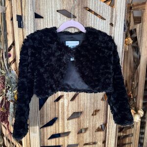 🤍 Bonnie Jean Soft Cropped Bolero / Dress Shrug – Girls Size 5 🤍